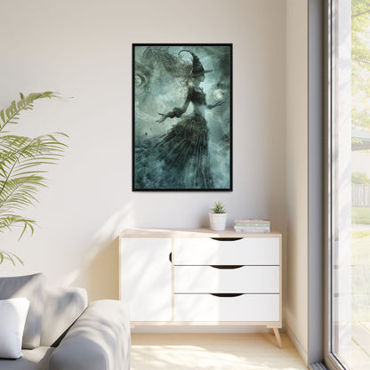 Mistweaver Enchantress - Gothic Framed Matte Canvas Print