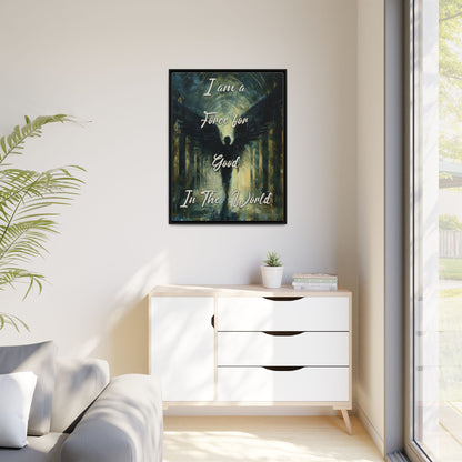 Force for Good - Gothic Framed Matte Canvas Print