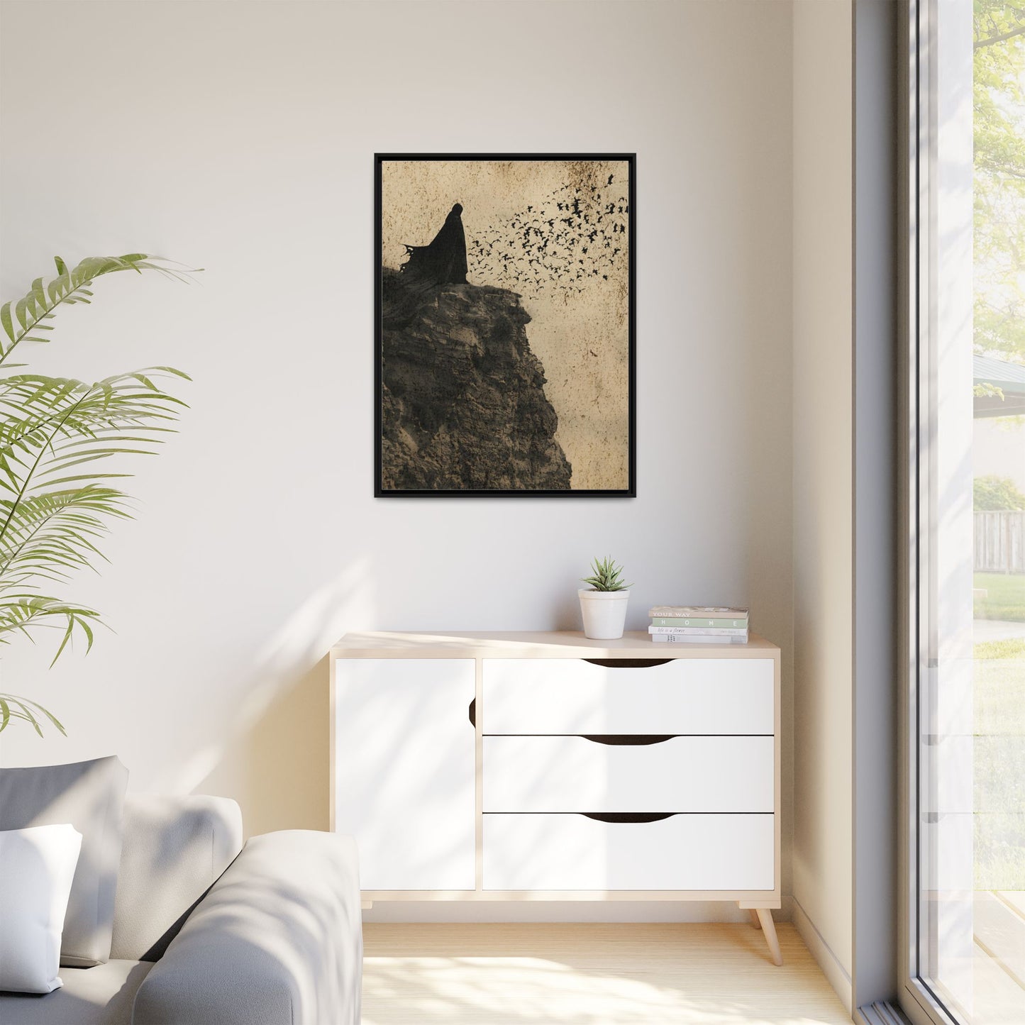 Release the Bats - Gothic Framed Matte Canvas Print