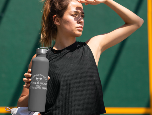 Fueled by Sarcasm - Copper Vacuum Insulated Bottle, 22oz