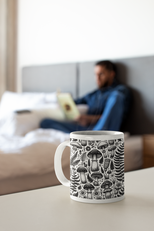 Woodland Whisper - Gothic 11oz White Mug