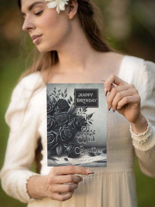 Dark Beauty - Alternative Birthday Wishes Card