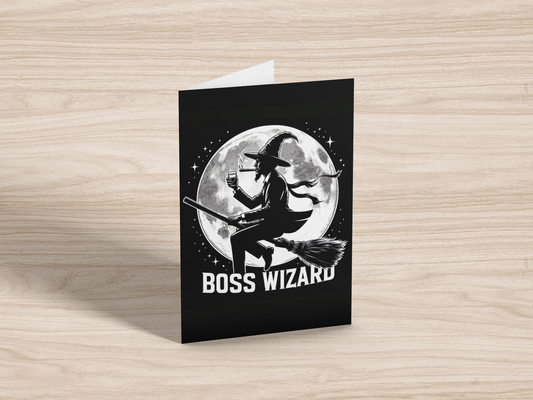 Boss Wizard - Alternative Greeting Card