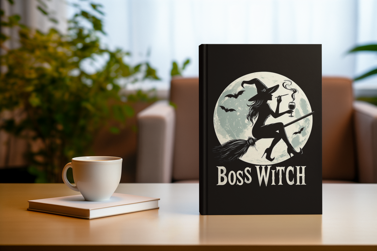 Boss Witch - Hardcover Gothic Matte Journal Notebook