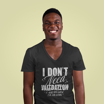 I'm Amazing - Unisex Jersey Short Sleeve V-Neck Tee - Gothic T-Shirt