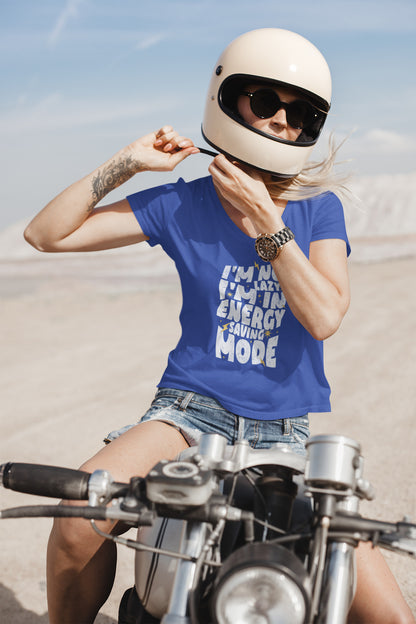 I'm Not Lazy - Unisex Jersey Short Sleeve V-Neck Tee