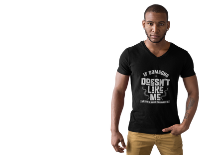 A Them Problem - Unisex Jersey Short Sleeve V-Neck Tee